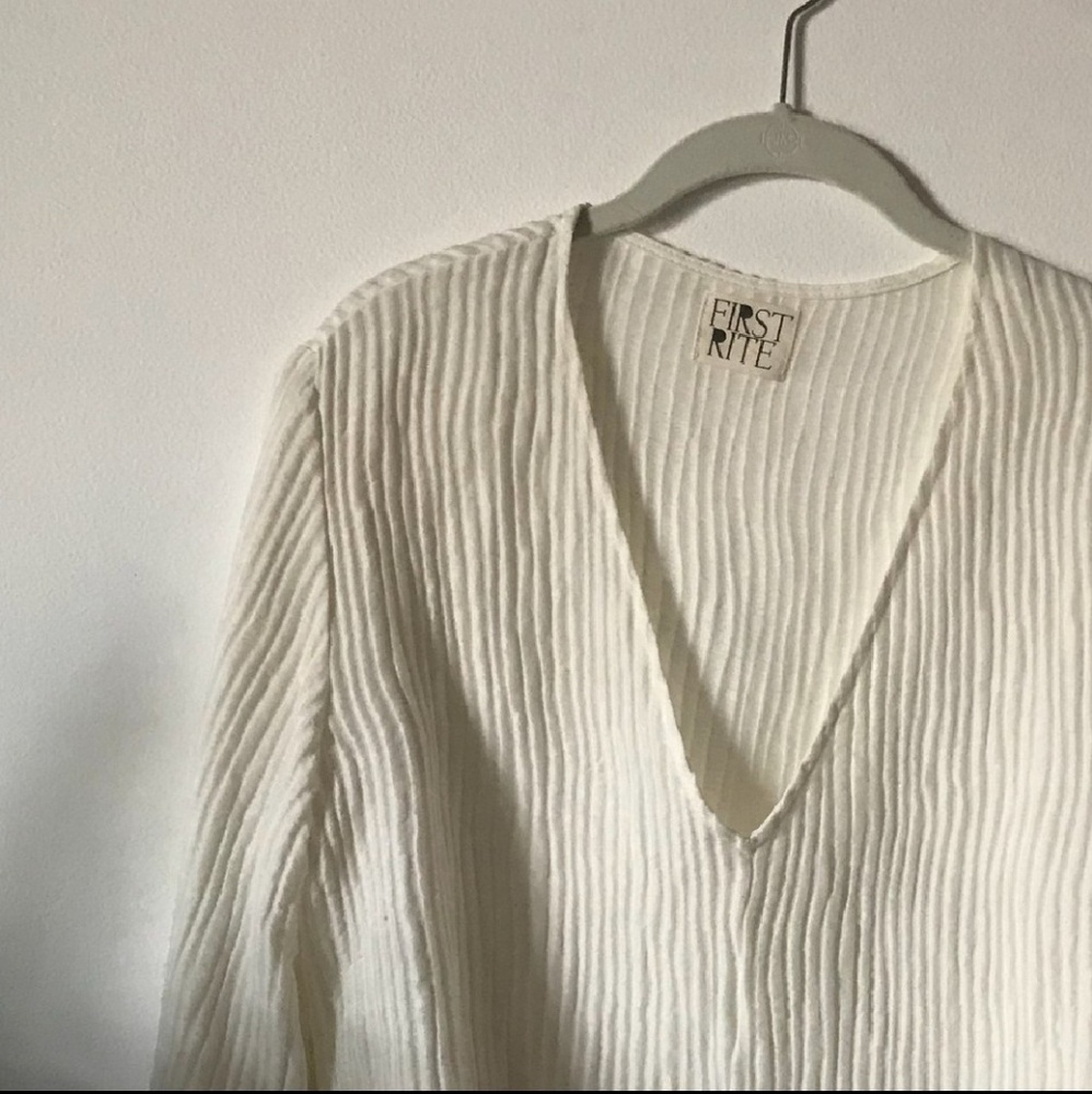 First Rite Clothing Cotton Linen Top